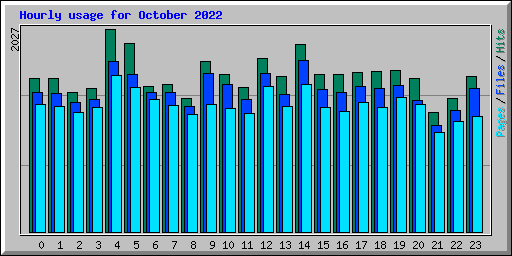 Hourly usage for October 2022